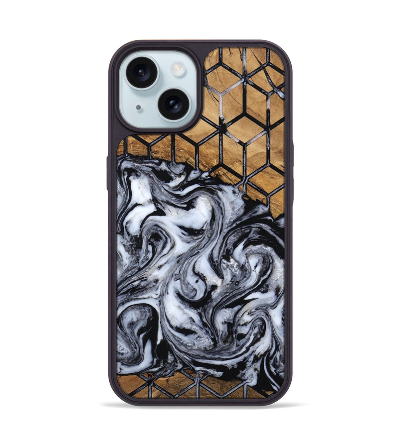 iPhone 15 Wood Phone Case - Emerie (Pattern, 805091)