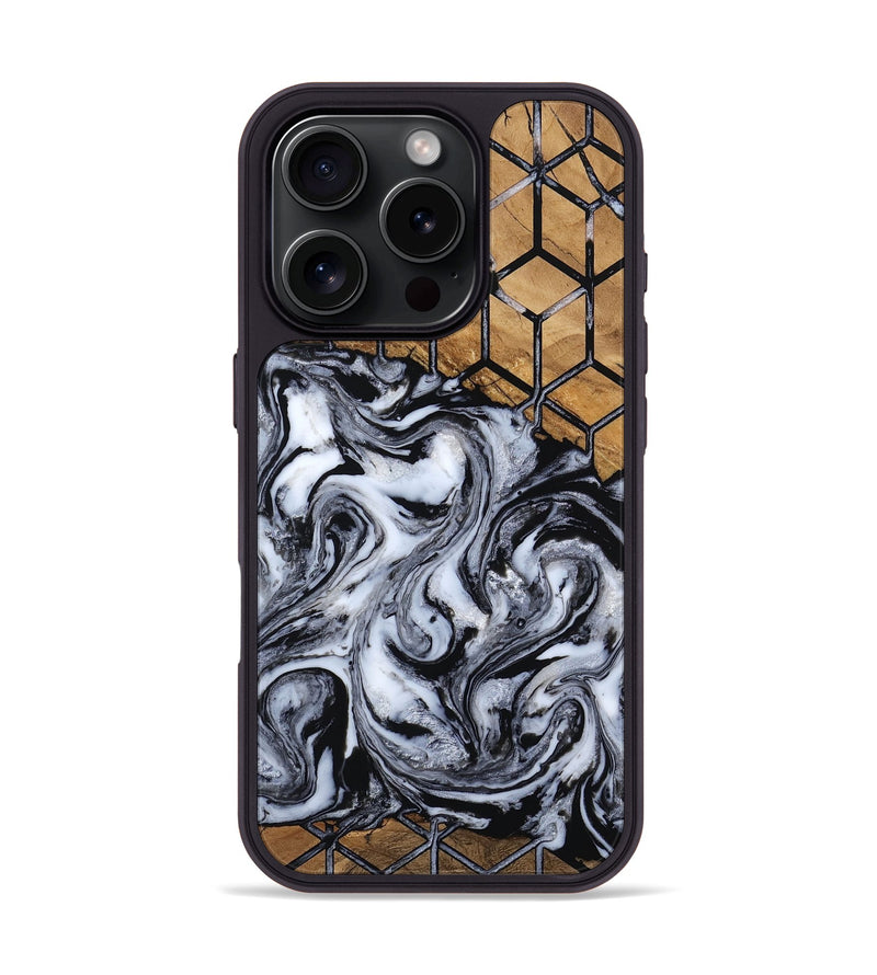 iPhone 16 Pro Wood Phone Case - Emerie (Pattern, 805091)