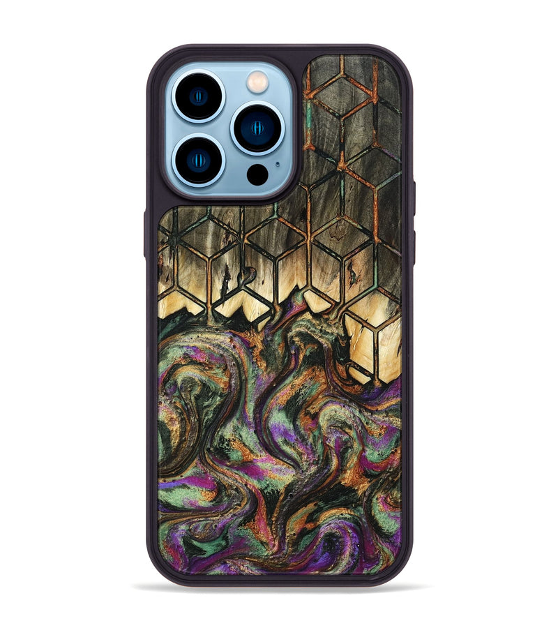 iPhone 14 Pro Max Wood Phone Case - Gerardo (Pattern, 805101)