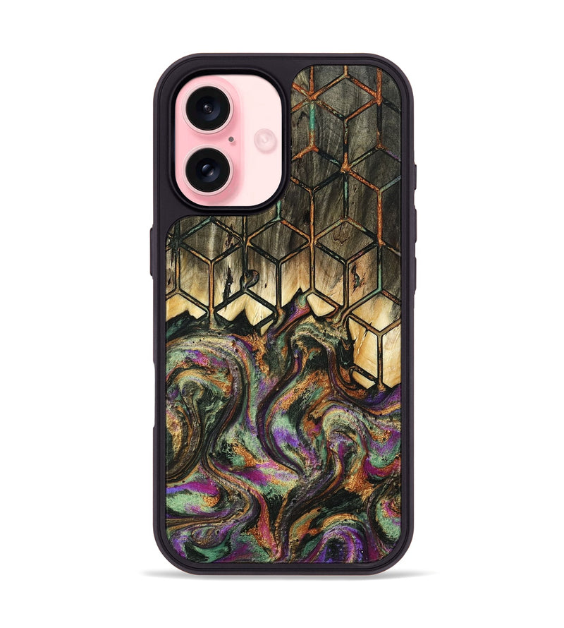 iPhone 16 Wood Phone Case - Gerardo (Pattern, 805101)
