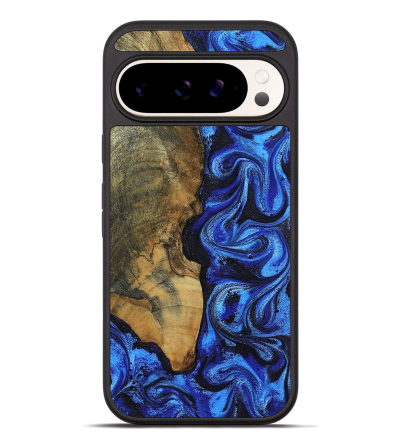 Pixel 10 Pro XL Wood Phone Case - Timothy (Blue, 805106)