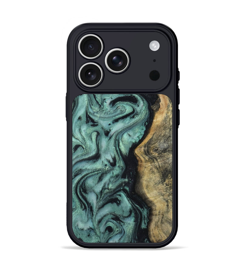 iPhone 17 Pro Wood Phone Case - Thelma (Green, 805109)