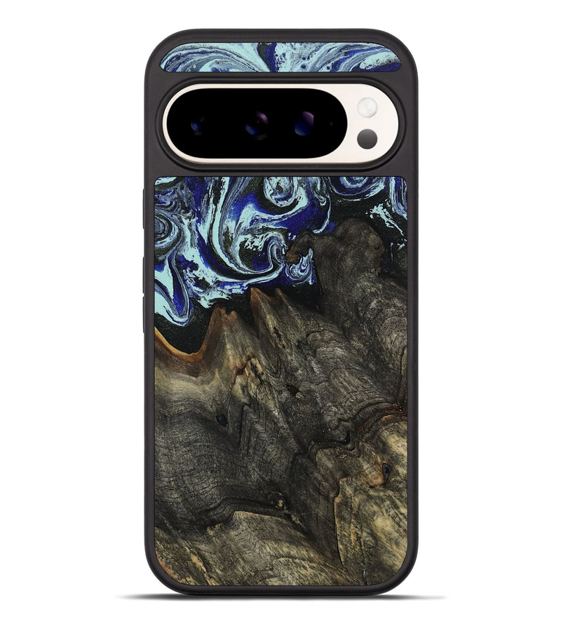Pixel 10 Pro XL Wood Phone Case - Ezrah (Blue, 805110)