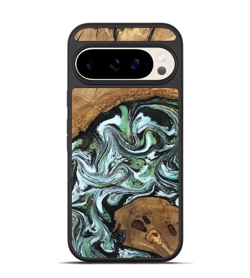 Pixel 10 Wood Phone Case - Marely (Green, 805112)