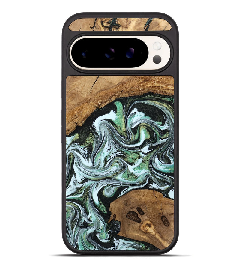 Pixel 10 Pro XL Wood Phone Case - Marely (Green, 805112)