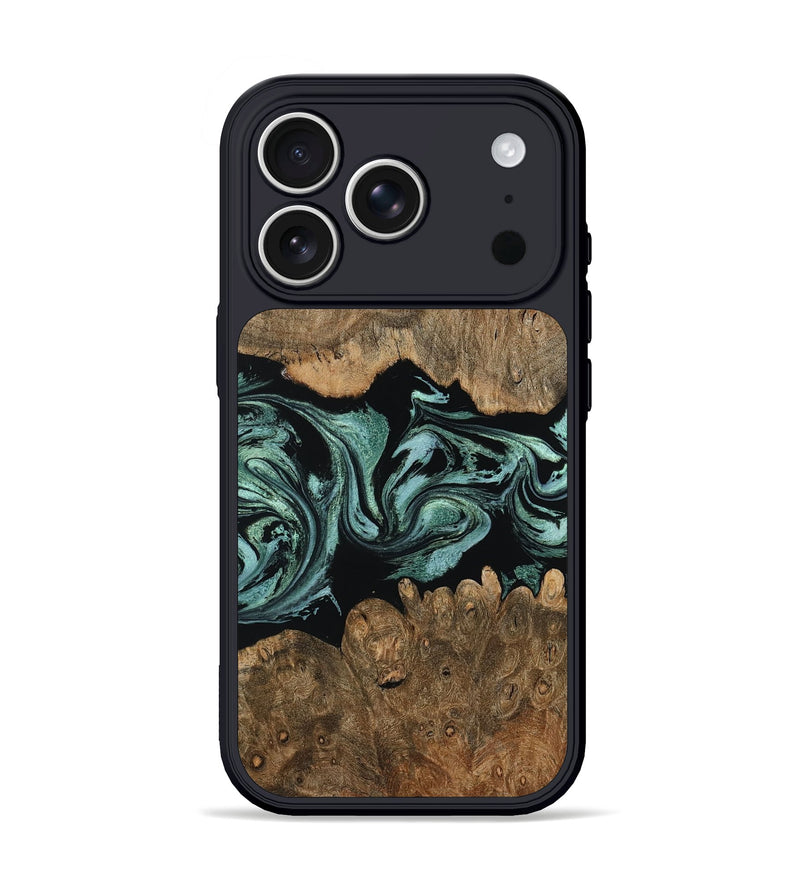 iPhone 17 Pro Wood Phone Case - Betty (Green, 805113)