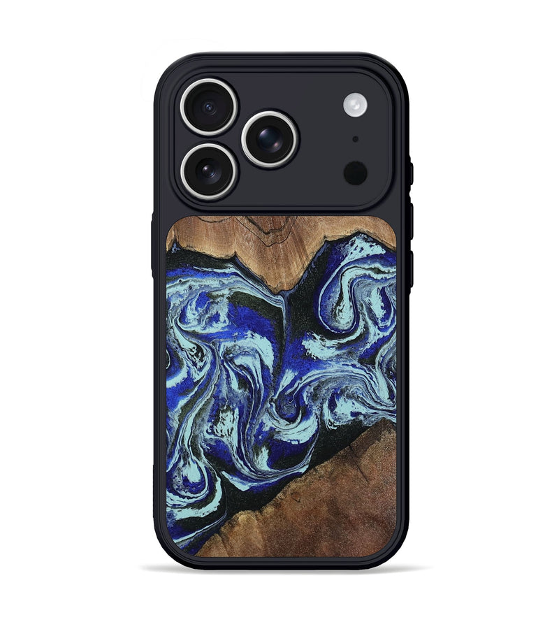 iPhone 17 Pro Wood Phone Case - Kirby (Blue, 805117)