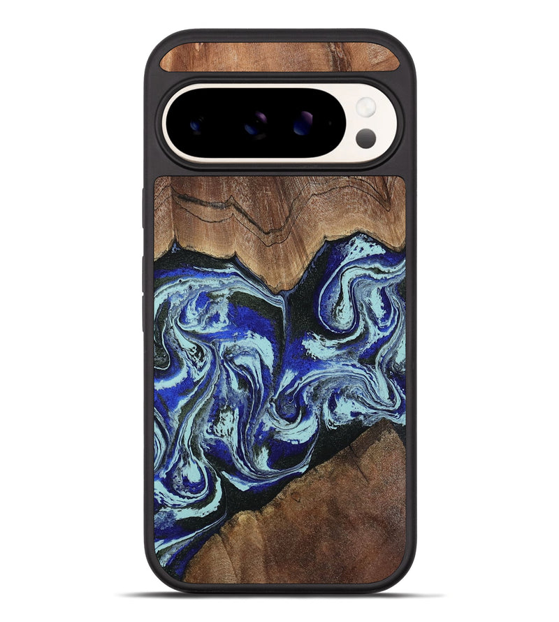 Pixel 10 Pro XL Wood Phone Case - Kirby (Blue, 805117)