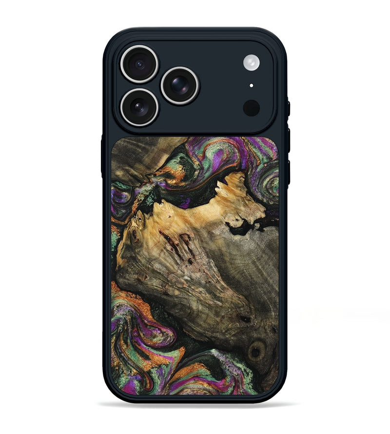 iPhone 17 Pro Max Wood Phone Case - Rex (Green, 805118)