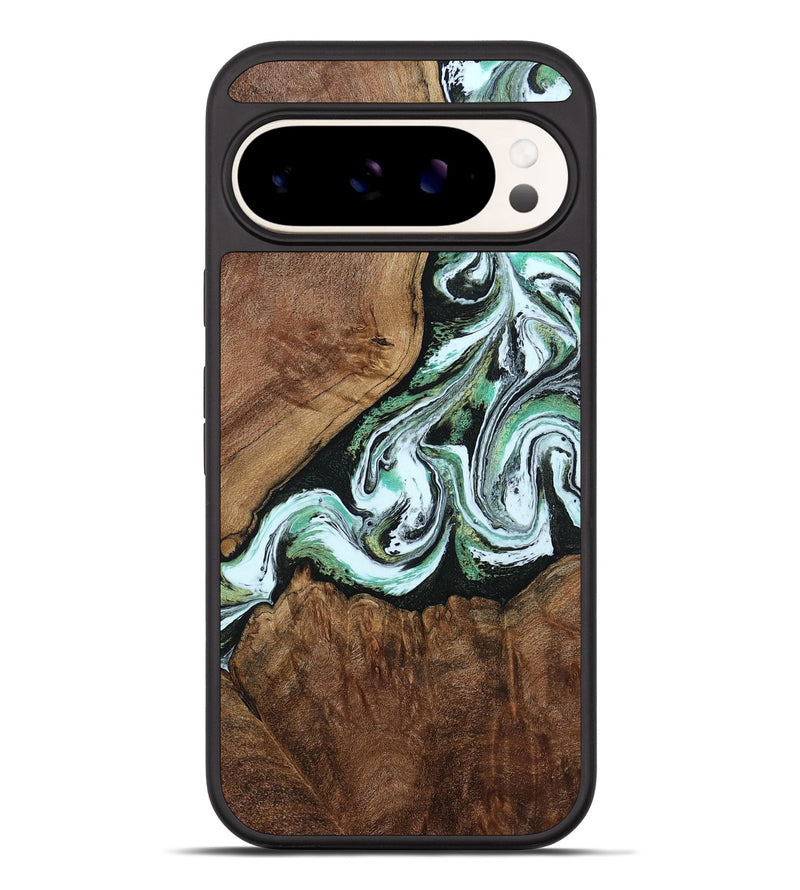 Pixel 10 Pro XL Wood Phone Case - Lennon (Green, 805119)