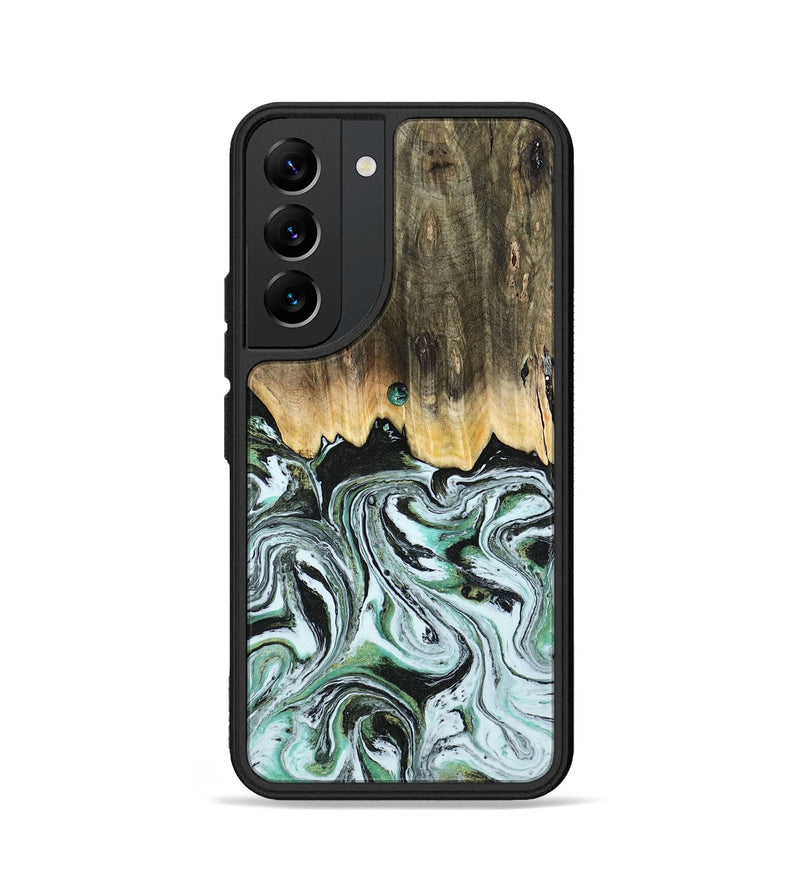 Galaxy S22 Wood Phone Case - Cecily (Green, 805120)