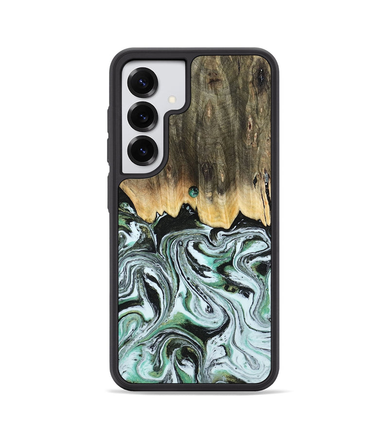 Galaxy S25 Wood Phone Case - Cecily (Green, 805120)
