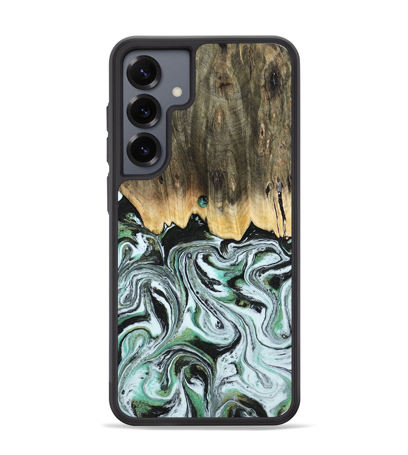 Galaxy S25 Plus Wood Phone Case - Cecily (Green, 805120)