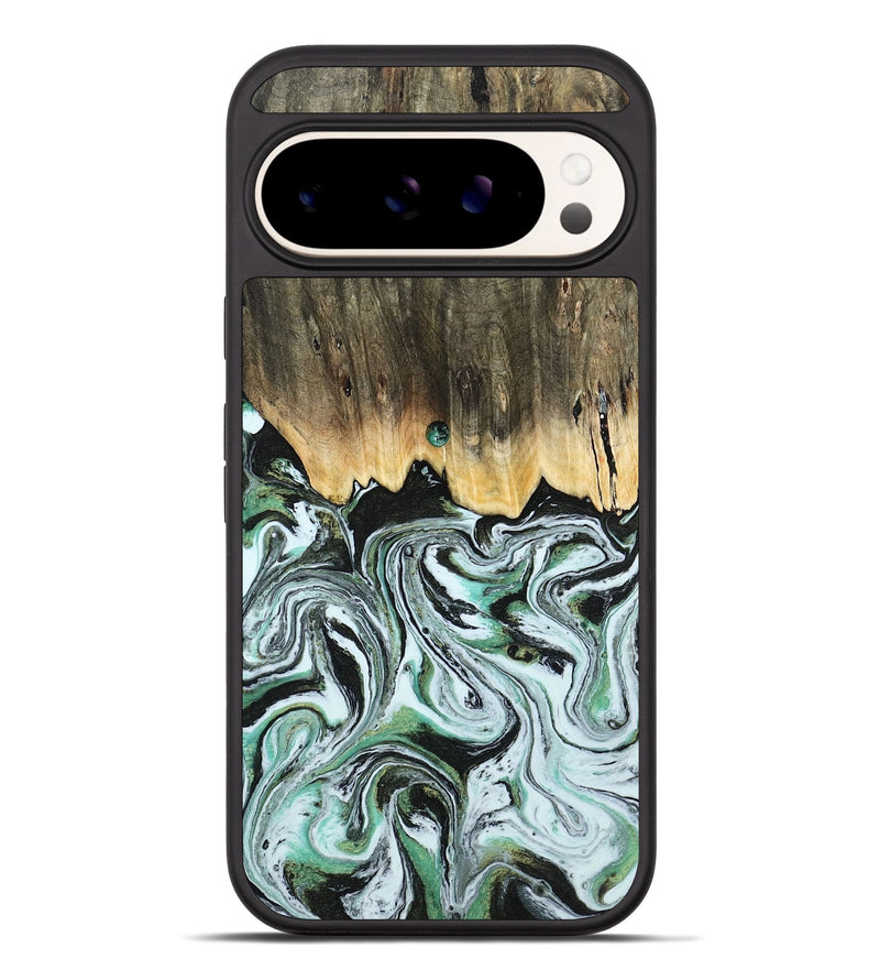 Pixel 10 Pro XL Wood Phone Case - Cecily (Green, 805120)