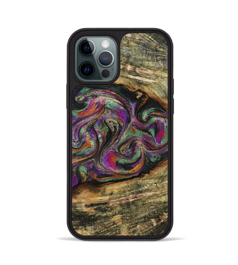 iPhone 12 Pro Wood Phone Case - Landyn (Green, 805121)