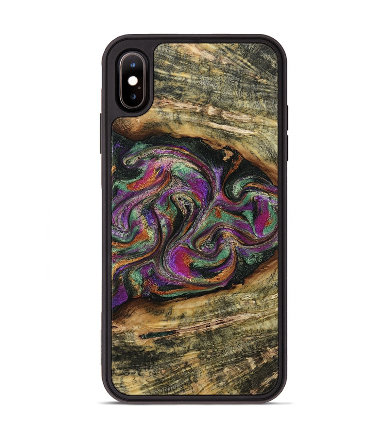 iPhone Xs Max Wood Phone Case - Landyn (Green, 805121)