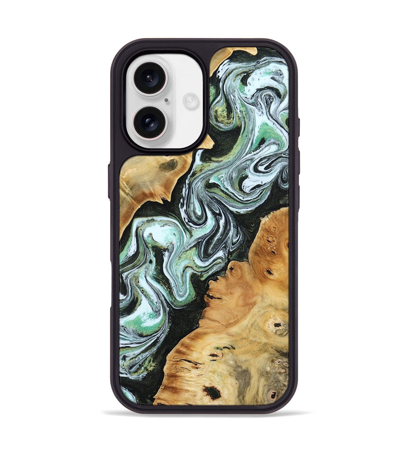 iPhone 17 Wood Phone Case - Jerad (Green, 805122)