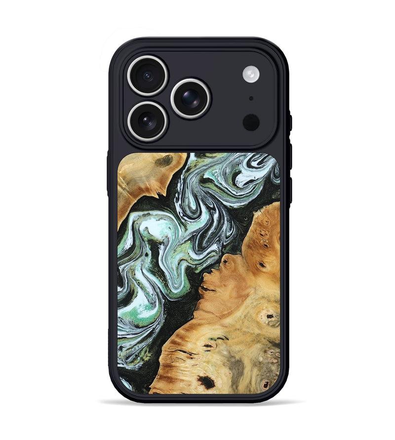 iPhone 17 Pro Wood Phone Case - Jerad (Green, 805122)