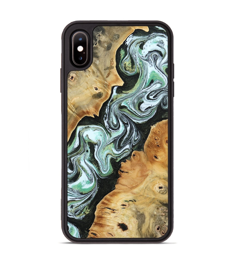 iPhone Xs Max Wood Phone Case - Jerad (Green, 805122)