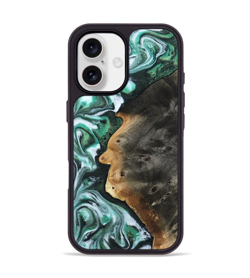 iPhone 17 Wood Phone Case - Ludwig (Green, 805123)