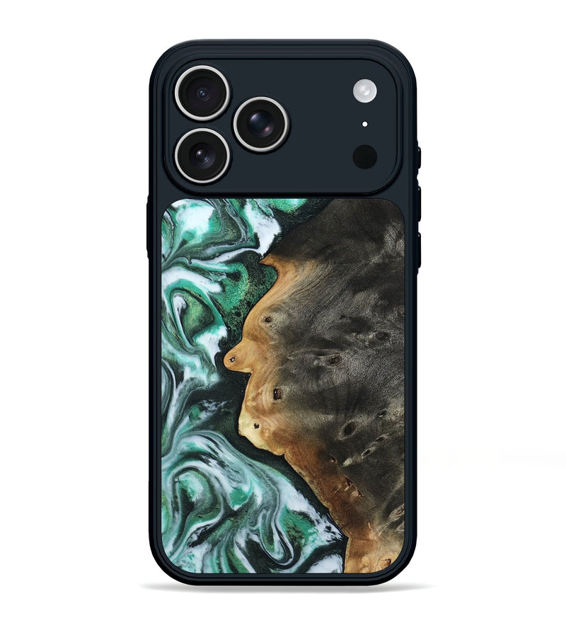 iPhone 17 Pro Max Wood Phone Case - Ludwig (Green, 805123)
