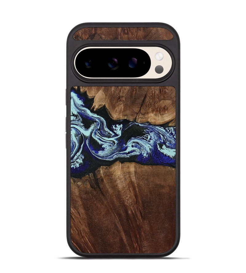 Pixel 10 Wood Phone Case - Johan (Blue, 805124)
