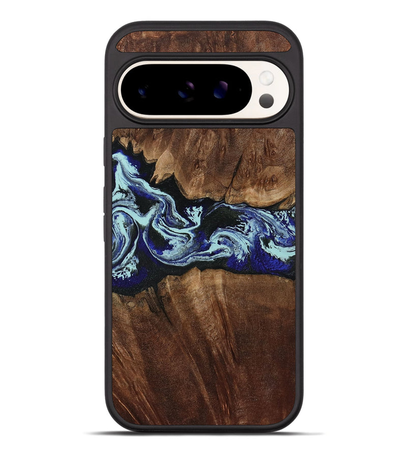 Pixel 10 Pro XL Wood Phone Case - Johan (Blue, 805124)