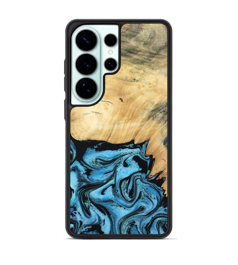Galaxy S26 Ultra Wood Phone Case - Rubin (Blue, 805130)