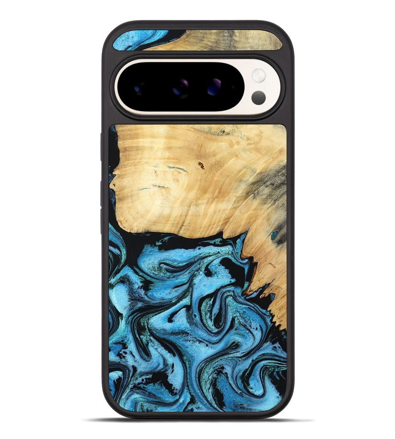 Pixel 10 Pro XL Wood Phone Case - Rubin (Blue, 805130)