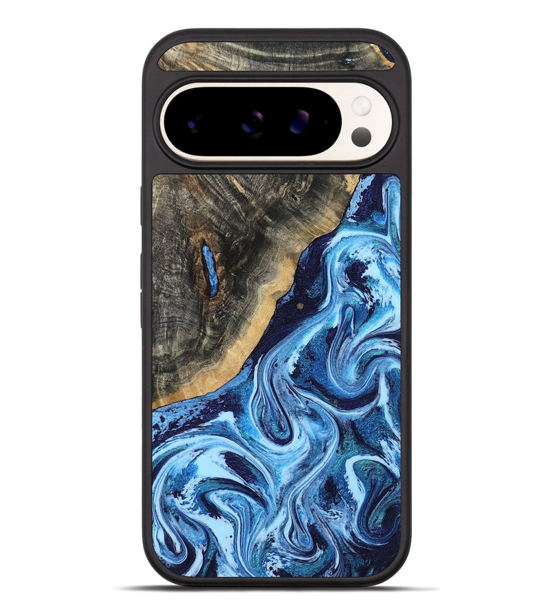 Pixel 10 Pro XL Wood Phone Case - Signe (Blue, 805131)