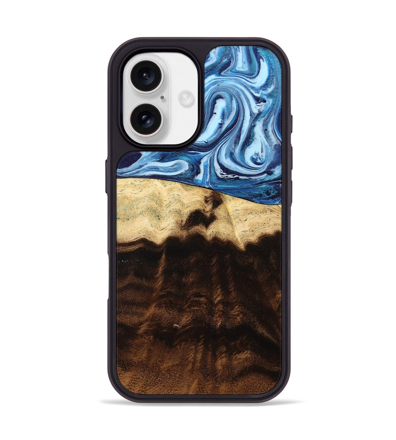 iPhone 17 Wood Phone Case - Heath (Blue, 805137)