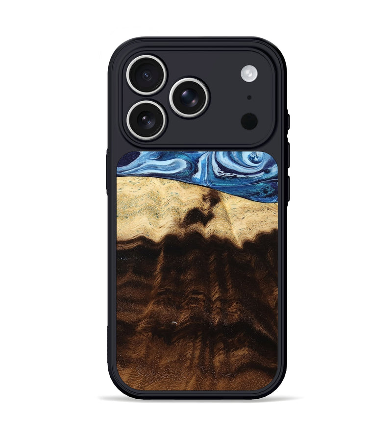 iPhone 17 Pro Wood Phone Case - Heath (Blue, 805137)