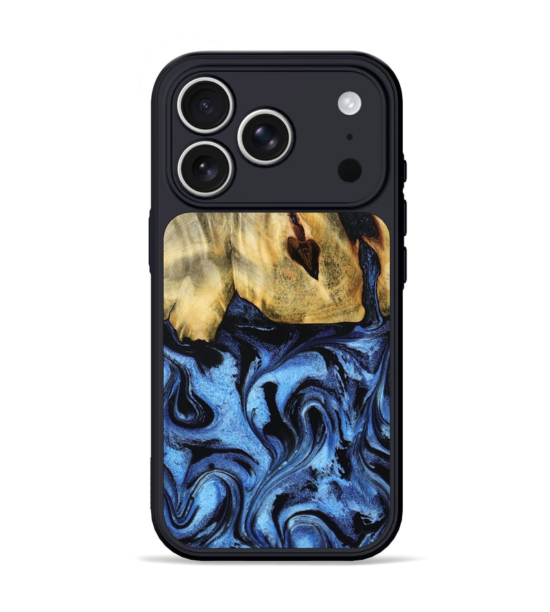 iPhone 17 Pro Wood Phone Case - Taya (Blue, 805138)