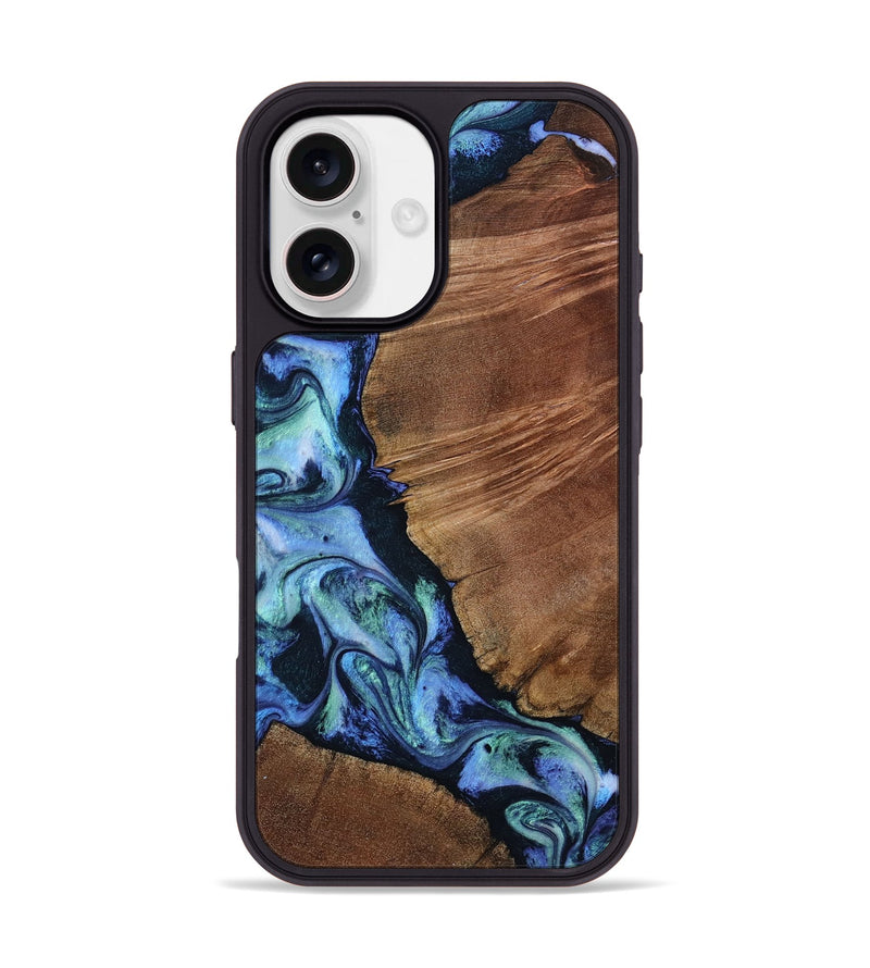 iPhone 17 Wood Phone Case - Paityn (Blue, 805142)