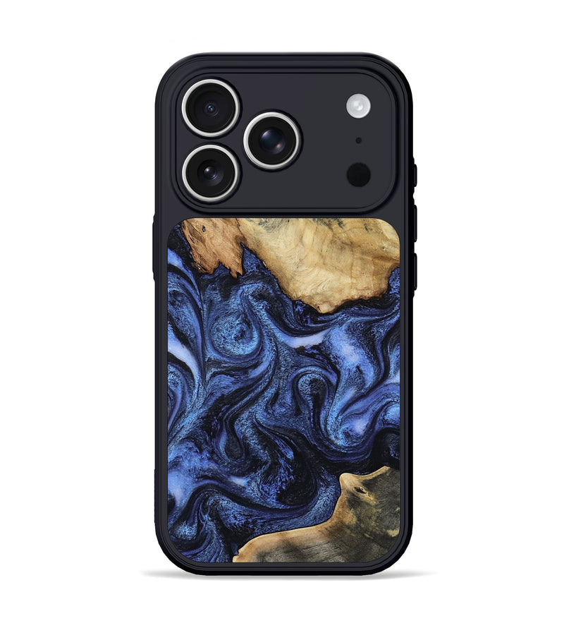 iPhone 17 Pro Wood Phone Case - Maximus (Blue, 805143)
