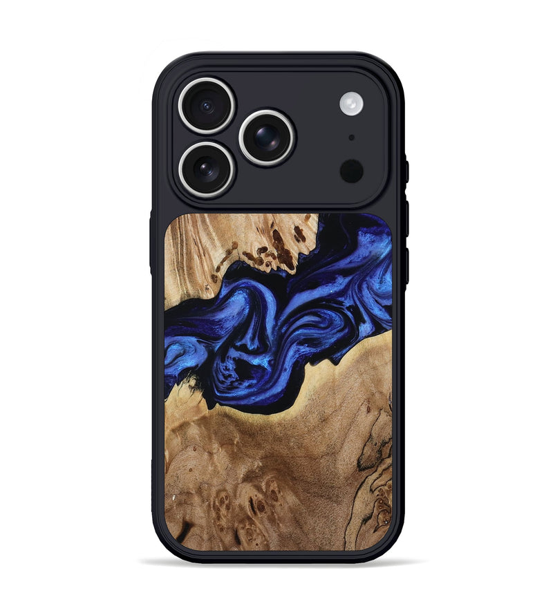 iPhone 17 Pro Wood Phone Case - Riggs (Blue, 805175)