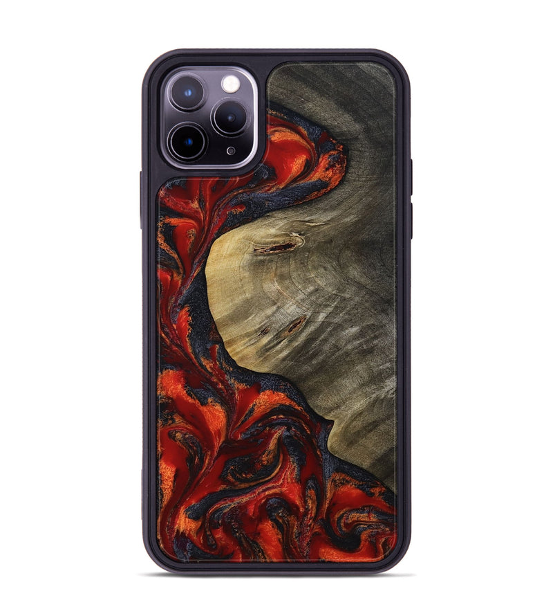 iPhone 11 Pro Max Wood Phone Case - Azul (Red, 805181)