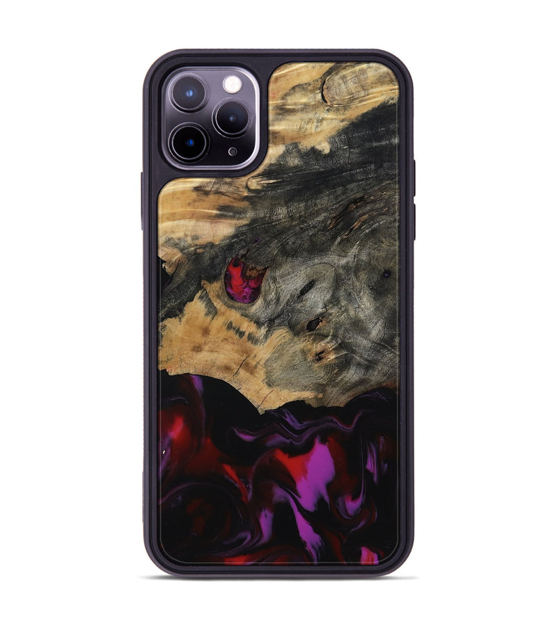 iPhone 11 Pro Max Wood Phone Case - Legend (Red, 805183)