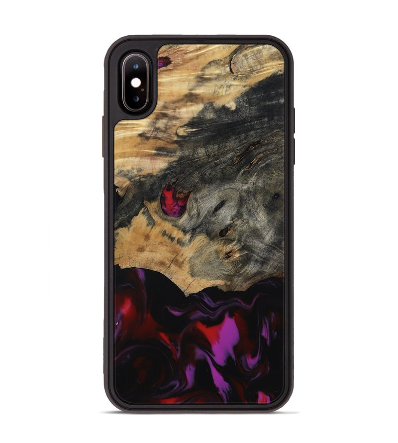 iPhone Xs Max Wood Phone Case - Legend (Red, 805183)