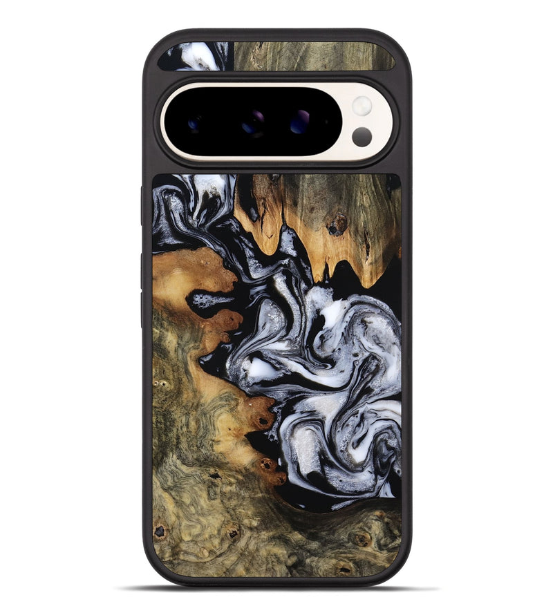 Pixel 10 Pro XL Wood Phone Case - Noelia (Black & White, 805185)