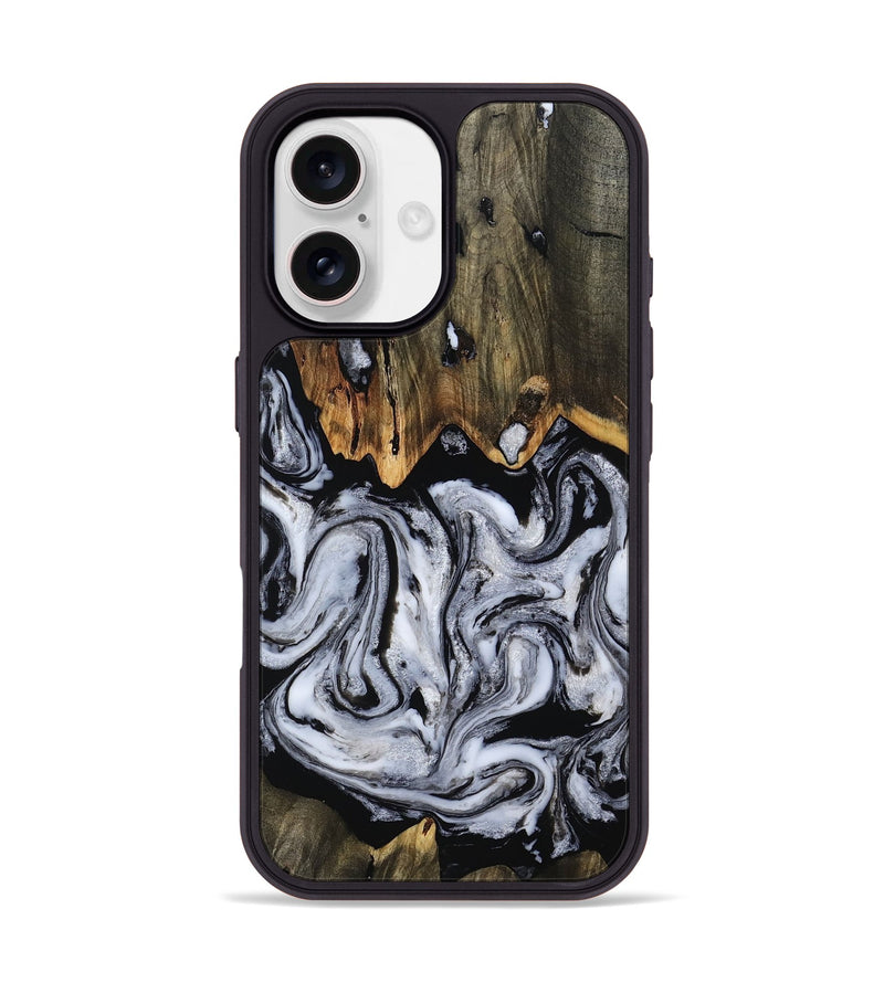 iPhone 17 Wood Phone Case - Jules (Black & White, 805187)