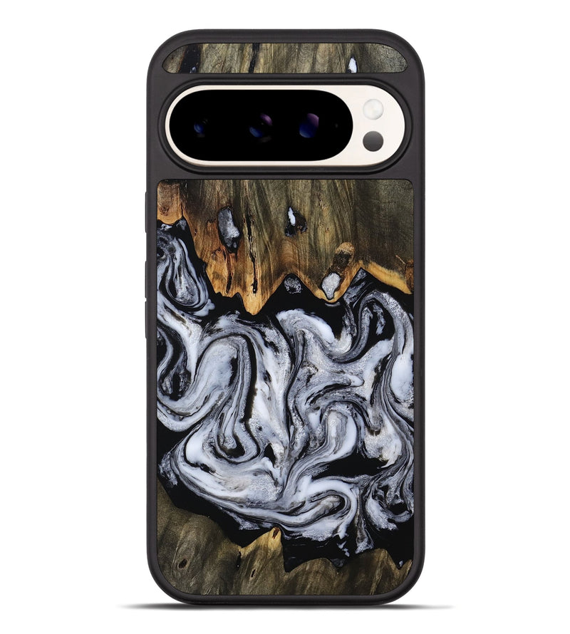 Pixel 10 Pro XL Wood Phone Case - Jules (Black & White, 805187)