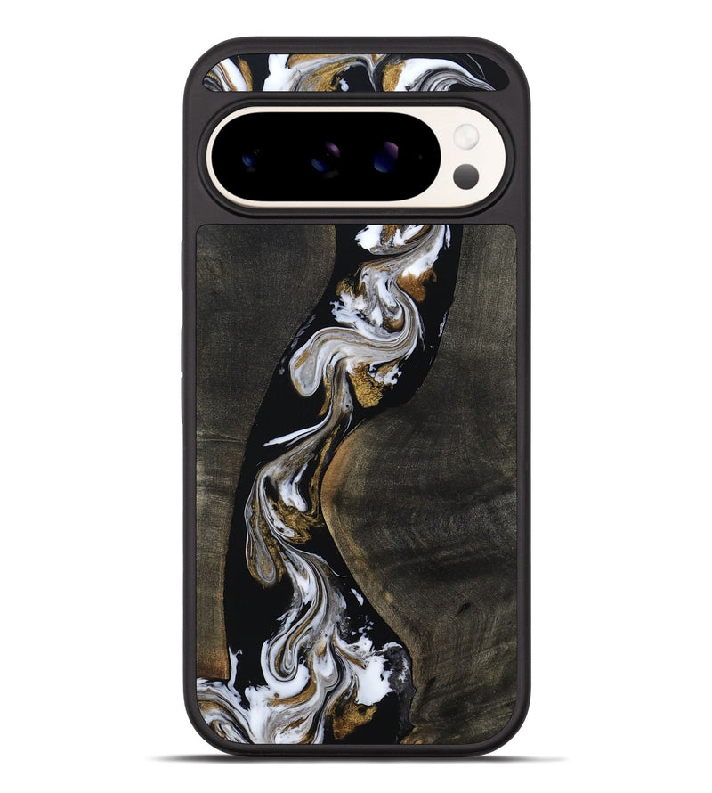 Pixel 10 Pro XL Wood Phone Case - Kristin (Black & White, 805189)