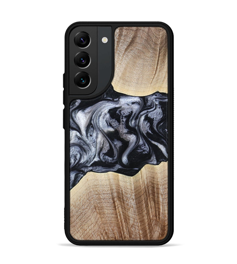Galaxy S22 Plus Wood Phone Case - Erick (Black & White, 805190)