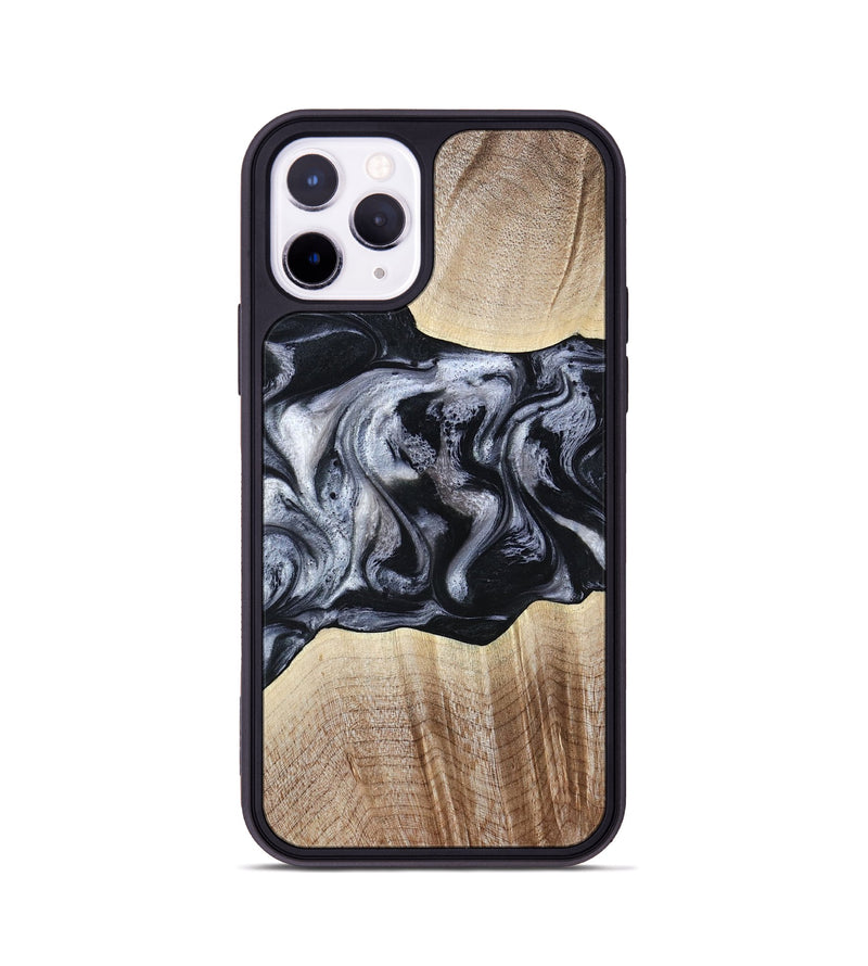 iPhone 11 Pro Wood Phone Case - Erick (Black & White, 805190)