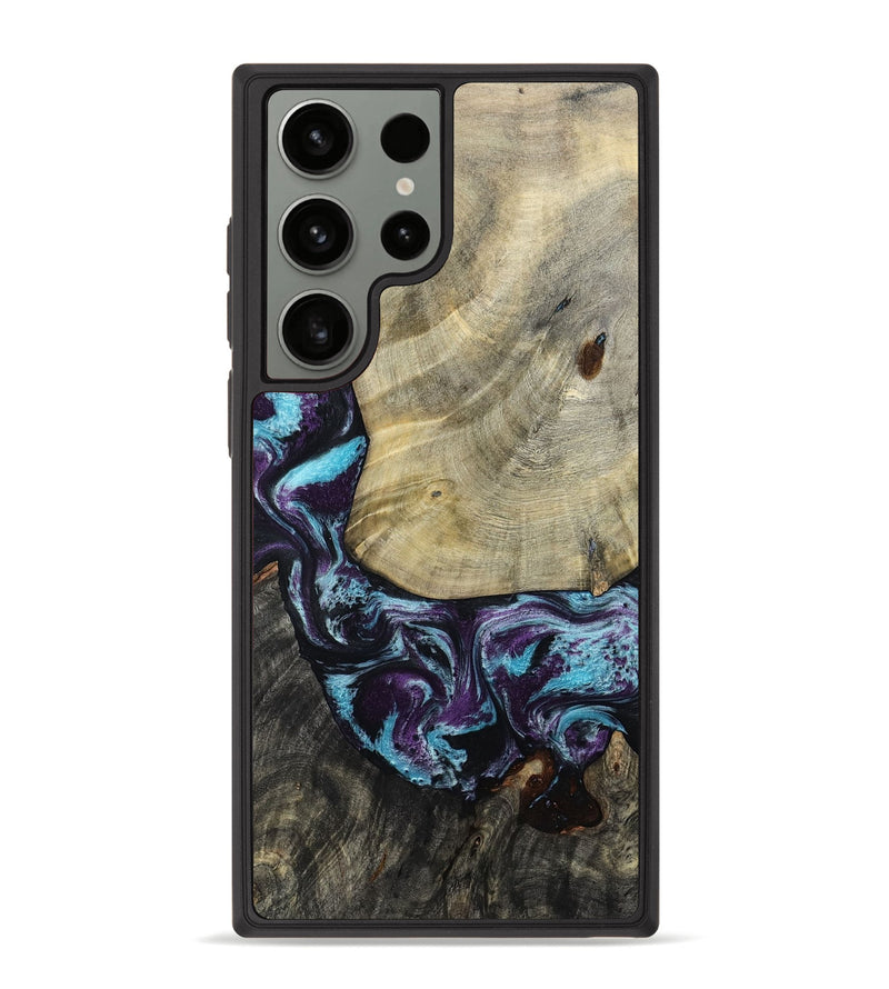 Galaxy S23 Ultra Wood Phone Case - Aylin (Purple, 805211)