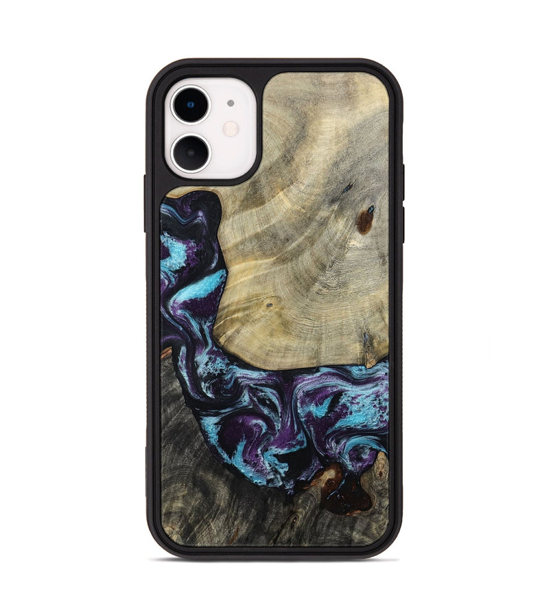 iPhone 11 Wood Phone Case - Aylin (Purple, 805211)