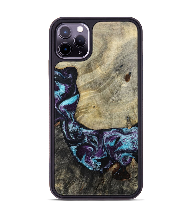 iPhone 11 Pro Max Wood Phone Case - Aylin (Purple, 805211)
