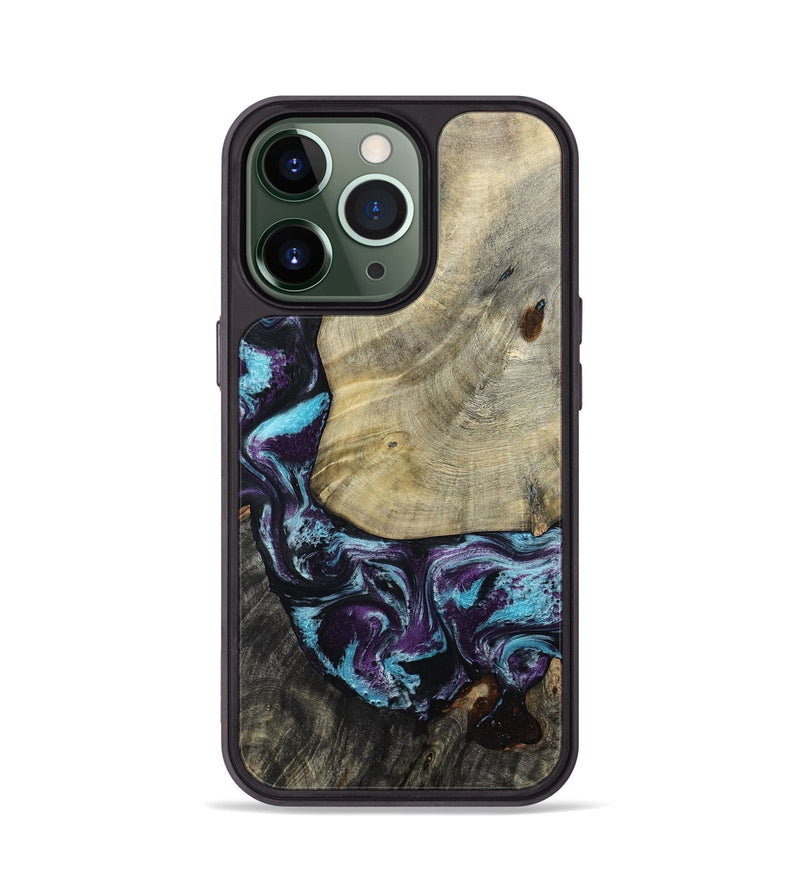 iPhone 13 Pro Wood Phone Case - Aylin (Purple, 805211)