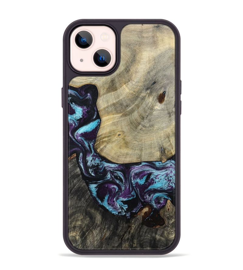 iPhone 14 Plus Wood Phone Case - Aylin (Purple, 805211)